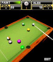 Free download java game American billiards 3D on your mobile phone! Image №7