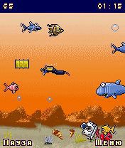 Free download java game Shark fishmageddon: Close water on your mobile phone! Image №4