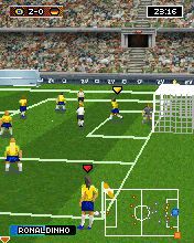 Free download java game 2007 Real football 3D on your mobile phone! Image №3