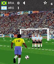 Free download java game 3D Free Kick Football on your mobile phone! Image №10