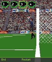 Free download java game 3D Free Kick Football on your mobile phone! Image №2