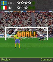 Free download java game 3D Free Kick Football on your mobile phone! Image №3