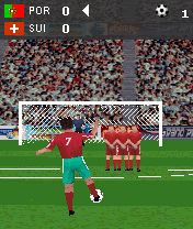 Free download java game 3D Free Kick Football on your mobile phone! Image №6