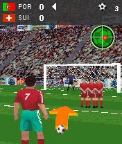 Free download java game 3D Free Kick Football on your mobile phone! Image №7