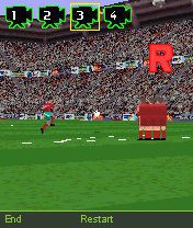 Free download java game 3D Free Kick Football on your mobile phone! Image №8