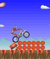 Free download java game Dougie Lampkin's trial challenge on your mobile phone! Image №2
