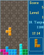 Free download java game Mobile Tetris on your mobile phone! Image №2