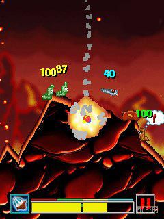 Free download java game Worms 2008 on your mobile phone! Image №2