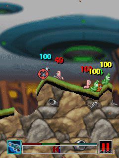 Free download java game Worms 2008 on your mobile phone! Image №4