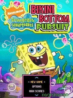 Free download java game Bob Sponge: Bikini Bottom Pursuit on your mobile phone!