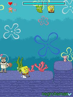 Free download java game Bob Sponge: Bikini Bottom Pursuit on your mobile phone! Image №3