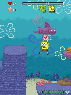 Free download java game Bob Sponge: Bikini Bottom Pursuit on your mobile phone! Image №4