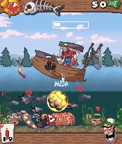 Free download java game Dynamite Fishing on your mobile phone! Image №4