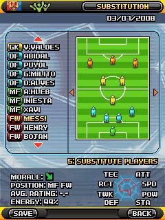 Free download java game Real Football Manager Edition 2009 on your mobile phone! Image №4