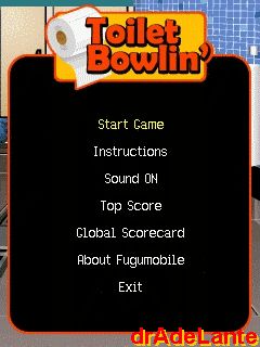Free download java game Toilet Bowlin' on your mobile phone! Image №4
