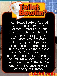 Free download java game Toilet Bowlin' on your mobile phone! Image №3